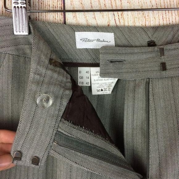 Peter Hahn Women's Size 40/42 (M/L) Gray Virgin Wool 2 Piece Suit Jacket Pants - Picture 8 of 8